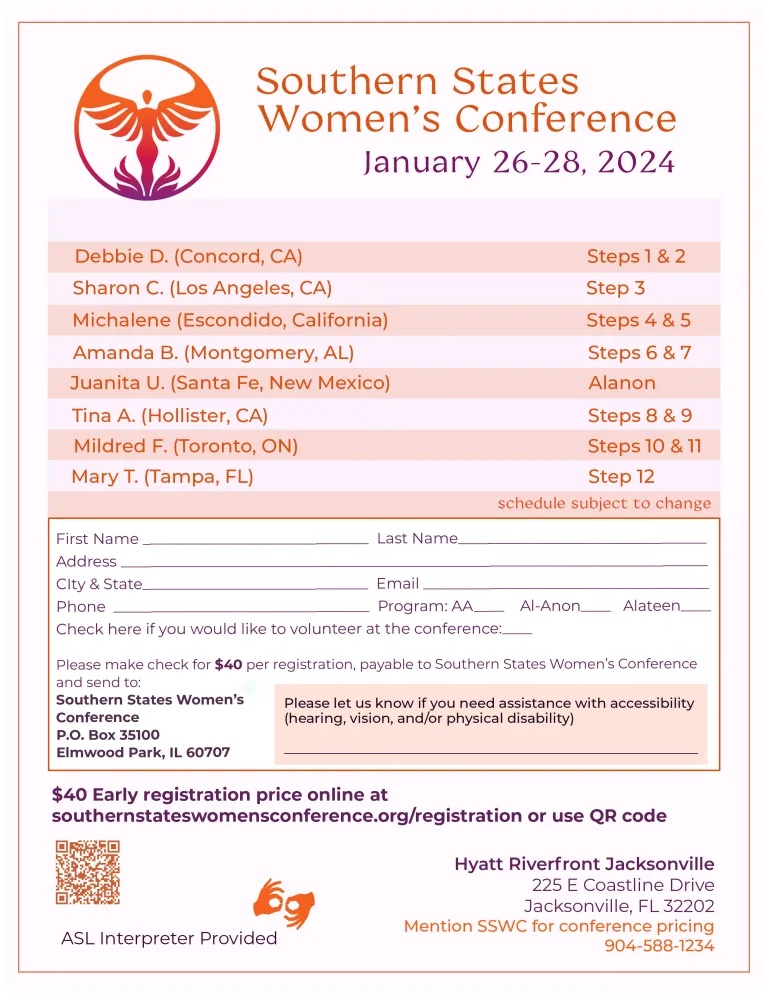 Southern States Women's Conference Flyer